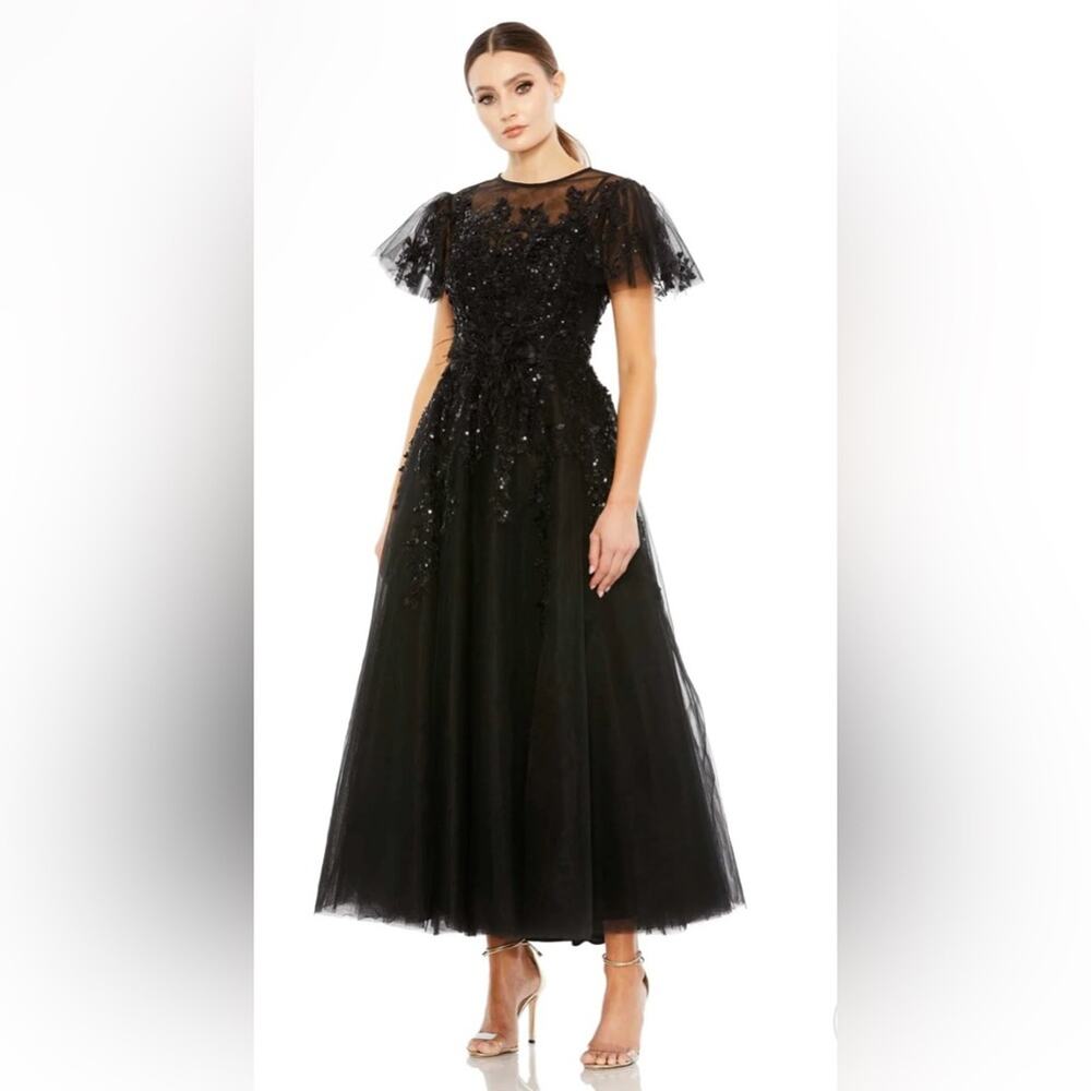 Mac Duggal Illusion Sweetheart Neckline A-line Dress Size 16 NWT